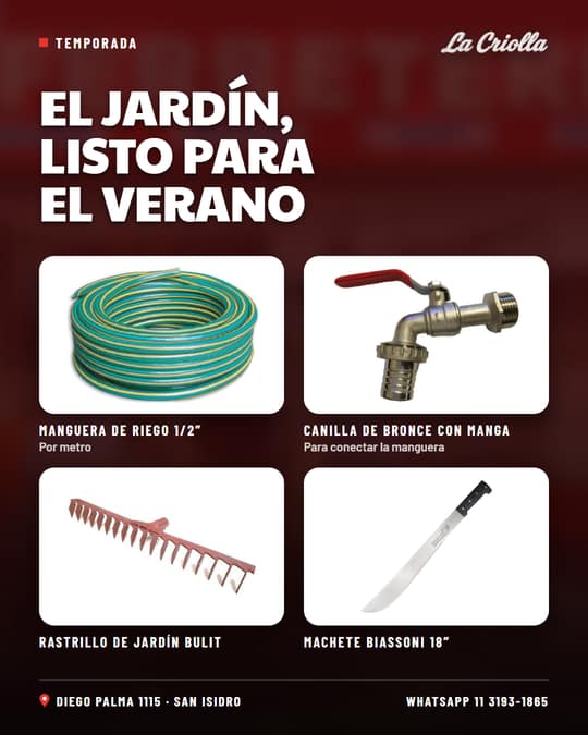 Post: El jardín, listo para el verano